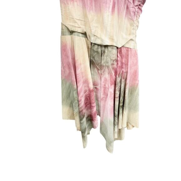 Dansco Watercolor Multicolor High Neck Lyrical Costume Sharkbite Hem Adult Large - Picture 5 of 12